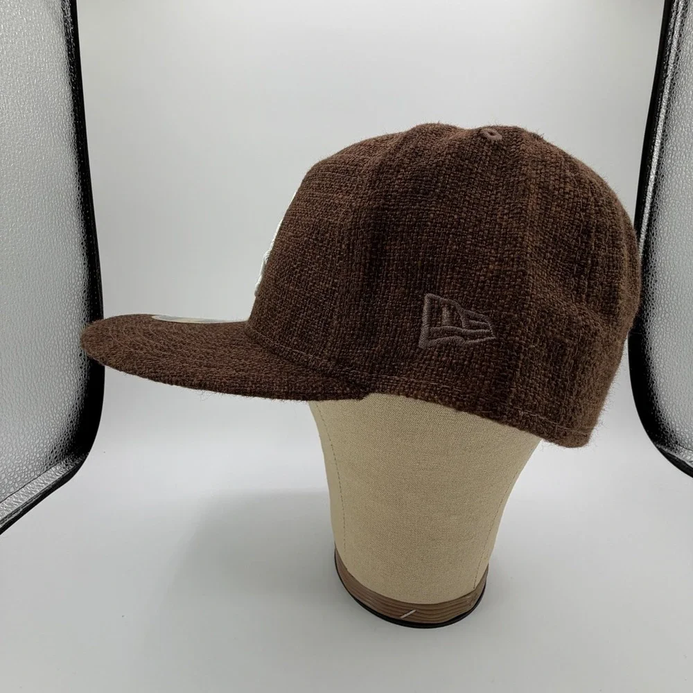 Chicago White Sox Hat New Era 59Fifty Hemp Linen Split Panel Fitted Sz 7 1/2 NEW